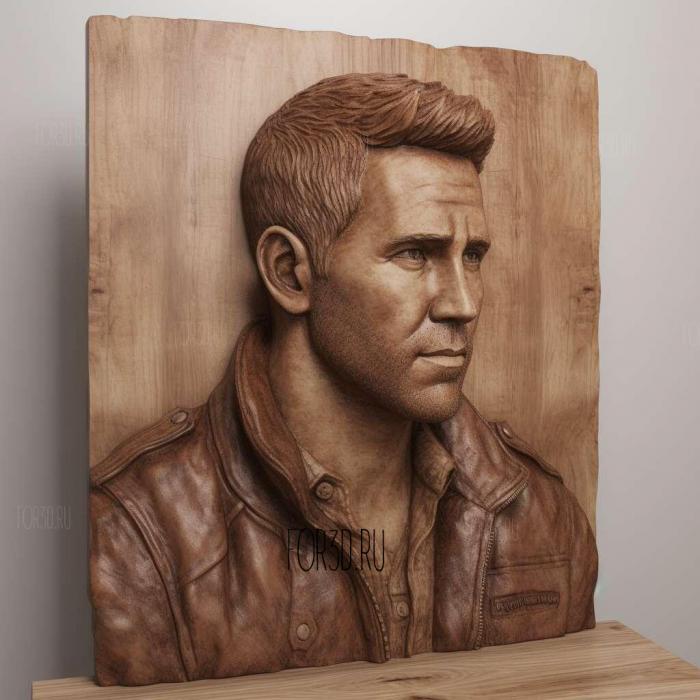 Ryan Reynolds 2 stl model for CNC